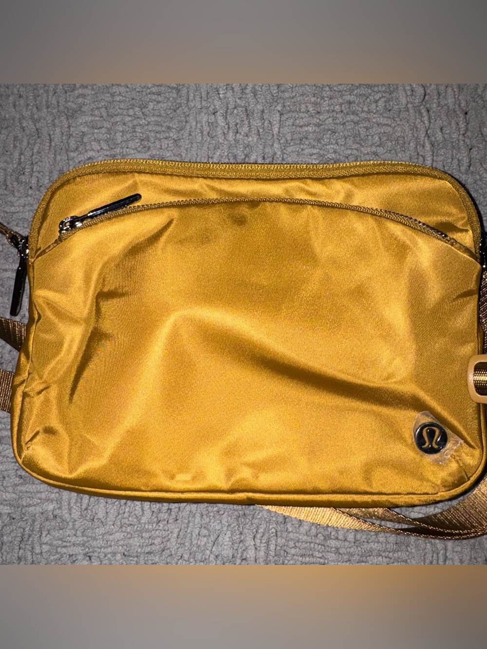Lululemon athletica Metallic Gold Crossbody Bag